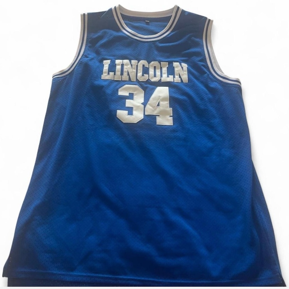 Blue LINCOLN 34 Basketball Jersey